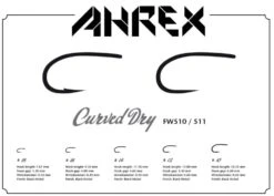 Ahrex FW510 Curved Dry Fly -VisVang Winkel Ahrex FW510 Curved Dry Fly AFW510 XX 510 1 1