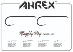 Ahrex FW539 Mayfly Dry Barbless Hooks -VisVang Winkel Ahrex FW539 Mayfly Dry Barbless Hooks AFW539 XX ahrex 538 3