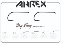 Ahrex FW571 Dry Long Barbless -VisVang Winkel Ahrex FW571 Dry Long Barbless AFW571 XX 571 1 2