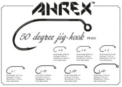 Ahrex PR360 - 50 Degree Jig Hooks -VisVang Winkel Ahrex PR360 50 Degree Jig Hooks PR360 XXX pr360 3