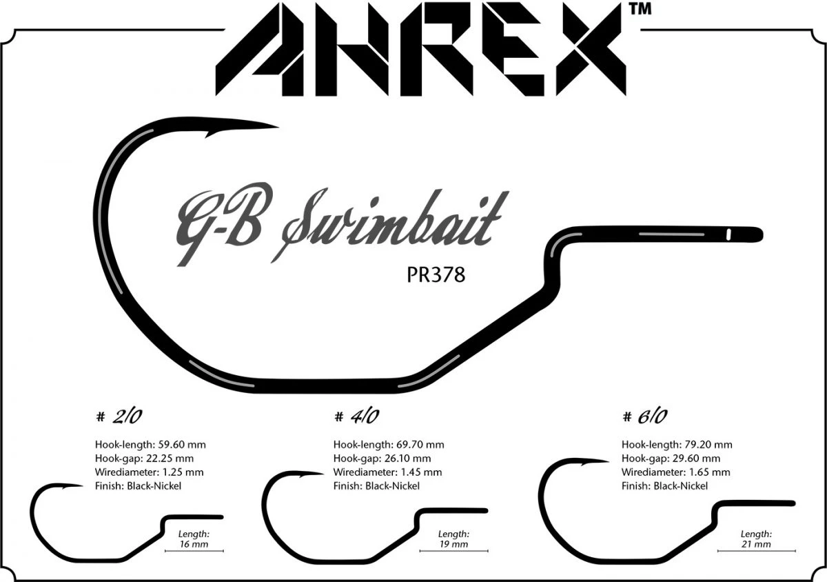 Ahrex PR378 GB Predator Swimbait Hooks 3 Ahrex PR378 GB Predator Swimbait Hooks - Afbeelding 3