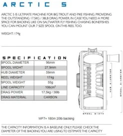 Alfa Arctic Reel Lime Green 23 Alfa Arctic Reel Lime Green -VisVang Winkel Alfa Arctic Reel Lime Green ALFAARCTLG XXX arctic reel specs 5