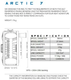 Alfa Arctic Reel Magenta -VisVang Winkel Alfa Arctic Reel Magenta ALFAARCTMG XXX arctic reel specs 7