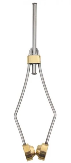 Dr. Slick ECO Bobbin Holder 4 Inch Dual Glass Inserts Brass Feet