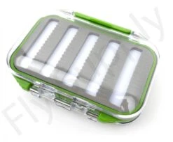 Euro Flies Double Box Waterproof Clear Green -VisVang Winkel Euro Flies Double Box Waterproof Clear Green EF DBWATCLGR XXX dsc00533 bewerkt