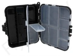 Euro Flies Double Compartment Box -VisVang Winkel Euro Flies Double Compartment Box EF DOUBLEBOX12COMP dsc04252 bewerkt