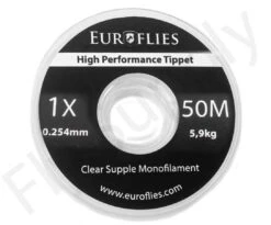 Euro Flies Supple Co-Polymer Tippet Spool 50mtr -VisVang Winkel Euro Flies Supple Co Polymer Tippet Spool 50mtr EF SUP50TIPPET XX 1x
