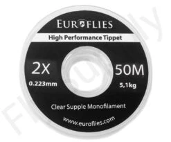 Euro Flies Supple Co-Polymer Tippet Spool 50mtr -VisVang Winkel Euro Flies Supple Co Polymer Tippet Spool 50mtr EF SUP50TIPPET XX 2x