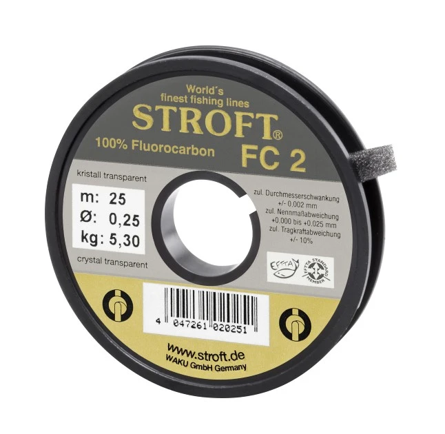 Stroft Fluorocarbon 2 Tippet 25M 1 Stroft Fluorocarbon 2 Tippet 25M