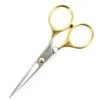 Fly Scene Gold Plated Hair Scissor Adjustable Tension 4 1/2 Inch