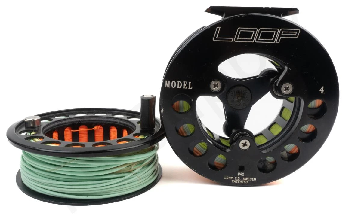 Loop Model 4 Salmon Reel Including Spare Spool - DEMO Model 1 Loop Model 4 Salmon Reel Including Spare Spool - DEMO Model
