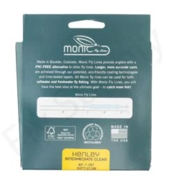 Monic Henley Intermediate Clear Fly Line -VisVang Winkel Monic Henley Intermediate Clear Fly Line NFD338 XXX henley intermediate clear saltwater achterkant