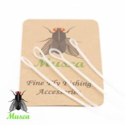 Musca Braided Trout Loops White 4pc