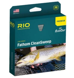 RIO Premier Fathom CleanSweep Sinking Fly Line Clear/Black/Dark Aqua -VisVang Winkel RIO Premier Fathom CleanSweep Sinking Fly Line ClearBlackDark Aqua 12 9682 XX rio premier fathom cleansweep sinking fly line clearblackdark aqua 12 9682 xx fathom cleansweep