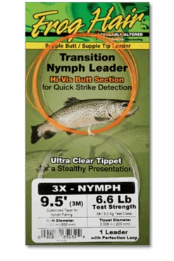 Frog Hair Transition Indicator Nymph Leader 9,5ft