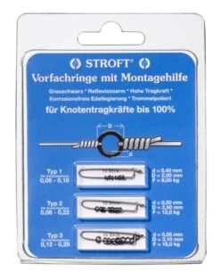 Stroft Tippet Rings 30pc All Sizes On Clips