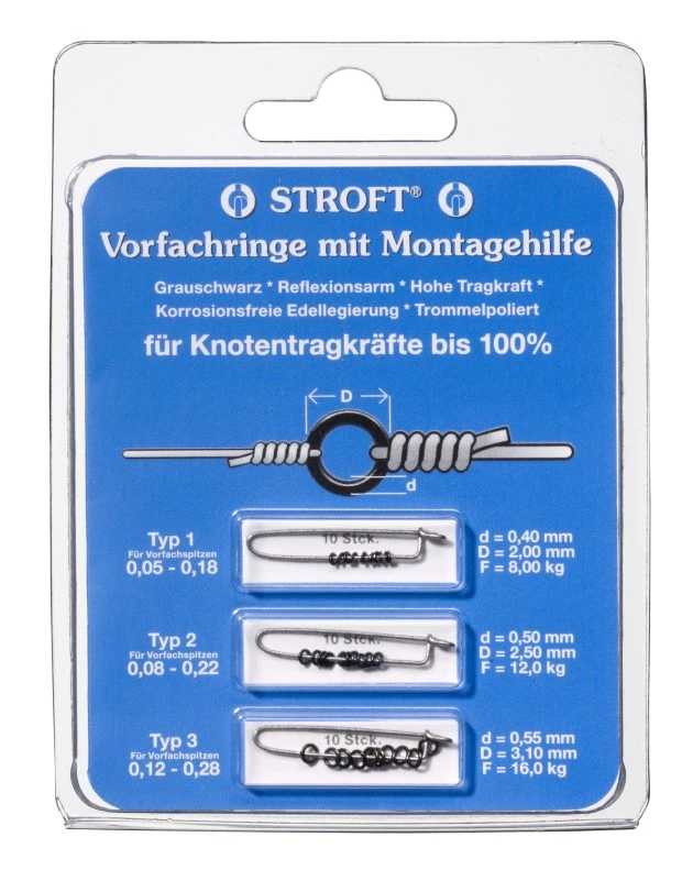 Stroft Tippet Rings 30pc All Sizes On Clips 1 Stroft Tippet Rings 30pc All Sizes On Clips