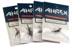 Ahrex HR420 Tying Double Salmon & Steelhead Hooks -VisVang Winkel ahrex20hr42020progressive20double20 20black20nickel20finish20 20group20picture20 20all20sizes