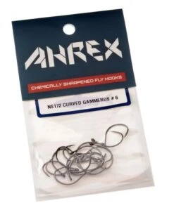 Ahrex NS172 Curved Gammarus Hooks -VisVang Winkel ahrex20ns17220curved20gammerus20single20package20medium