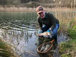 Winston PURE Fly Rod -VisVang Winkel daniel20met20regenboog20forel20medium