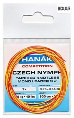Hanak Czech Nymph Leader -VisVang Winkel hanak20czech20nymph20tapered20knotless20mono20leader20450cm 3
