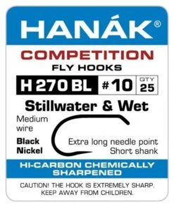 Hanak Stillwater & Wet H 270 BL Hooks 25 Pc