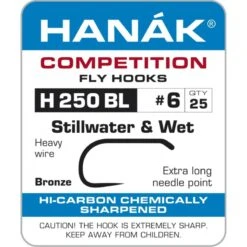 Hanak Stillwater & Wet H 250 BL Hooks 25 Pc