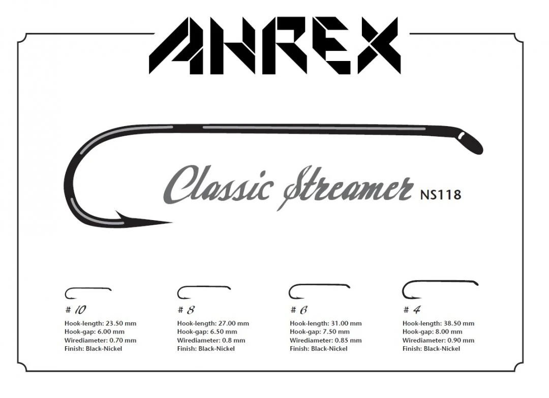 Ahrex NS118 Classic Streamer Hooks 2 Ahrex NS118 Classic Streamer Hooks - Afbeelding 2
