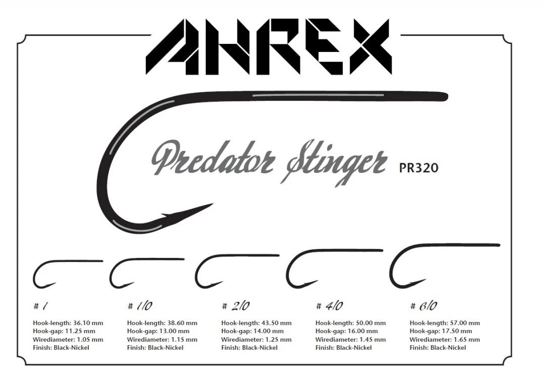 Ahrex PR320 Predator Stinger Hooks 2 Ahrex PR320 Predator Stinger Hooks - Afbeelding 2